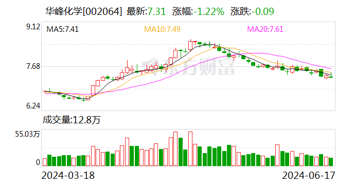 天顺娱乐主管：华峰化学：6月17日召开董事会会议