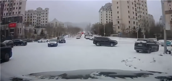天顺娱乐登录：一司机在冰面上完全刹不住车的情况下  愣是一分钱没花